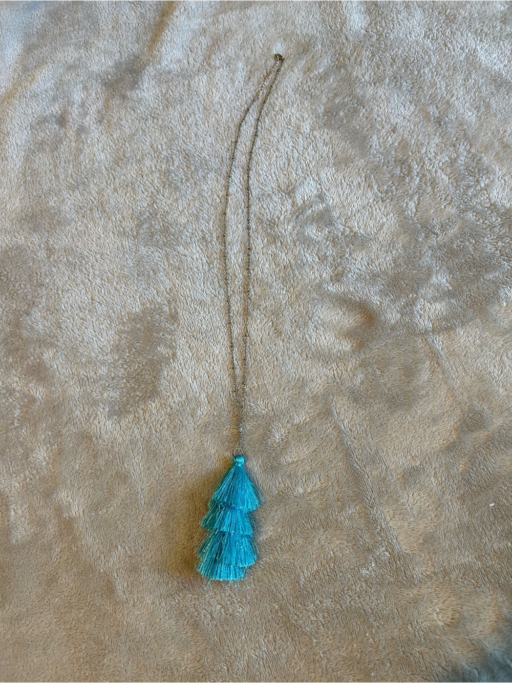 Turquoise Tassel Pendant Necklace - Women Jewelry